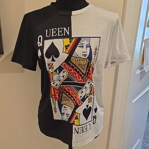 SHEIN Black and White Contrast Top